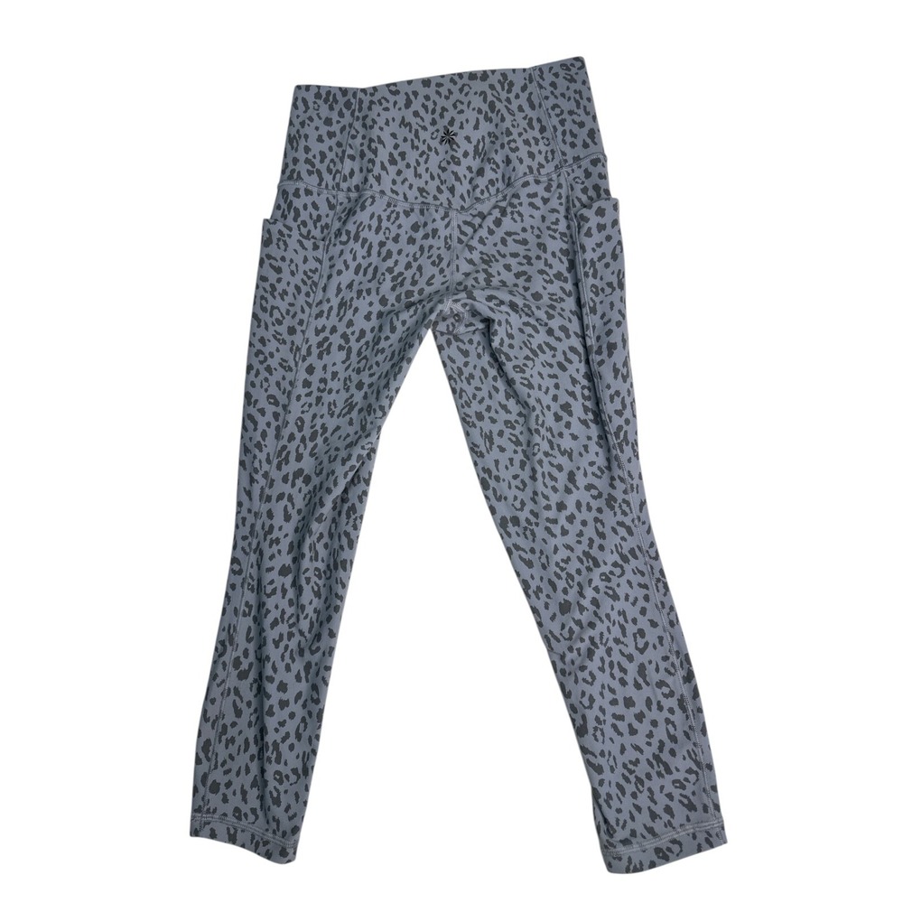 Athleta Salutation Stash Pocket II Printed 7/8 Tight Leggings Small‎ Blue - Picture 4 of 6